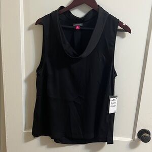 Vince Camuto Black Cowl Neck Sleeveless Top